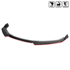 Spec-D Tuning 16-19 Honda Civic Front Bumper Lip Glossy Black With Red Trim LPF-CV16GB-RD-PQ